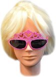 Brille mit Krone in pink