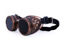 Steampunk Brille in bronze