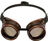 Steampunk Brille in bronze