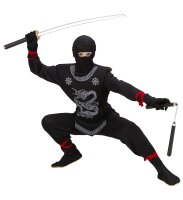 Black Ninja Samurai Kostüm für Kinder...