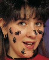 Halloween Deko schwarze Spinnen