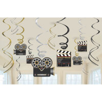 12 Hollywood Deko Spiralen