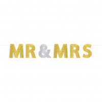 Grosse Mr. & Mrs. Girlande zur Hochzeit