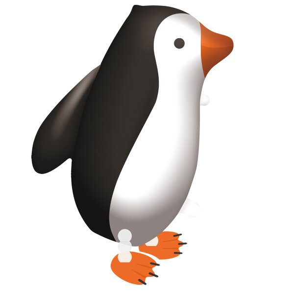 Folienballon Airwalker Ballon als Pinguin 57 cm