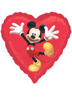 Folienballon Mickey Mouse als Herz