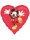 Folienballon Mickey Mouse als Herz