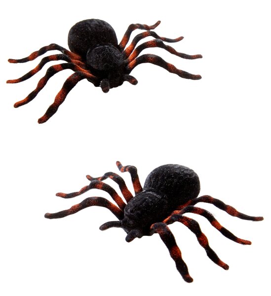 Set mit 2 Halloween Spinnen