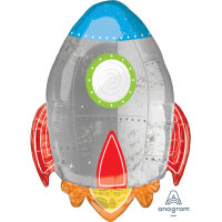 Folienballon als Rakete