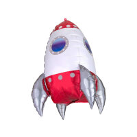 Folienballon als Rakete