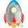 Folienballon als Rakete