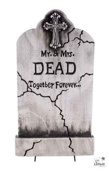 Halloween Grabstein für Mr. & Mrs. Dead
