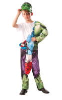 Avengers Hulk Captain America Kostüm mit 2 Masken