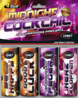 4 er Set Tischfeuerwerk oder Tischbomben Midnight Cocktail
