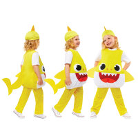Original Baby Shark Kostüm in gelb für Kleinkinder