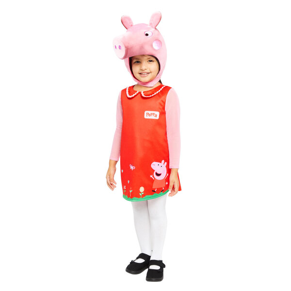 Original Peppa Pig Kostüm mit grossem Kopf für Kinder