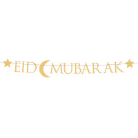 Girlande als Grußkette Eid Mubarak für das...