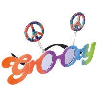 Groovy Brille für die 70 er Jahre Party