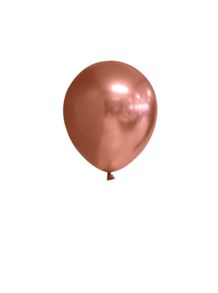 100 Luftballons 5 12 cm Mini Ballons chrome Kupfer