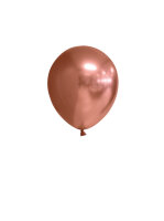100 Luftballons 5 12 cm Mini Ballons chrome Kupfer