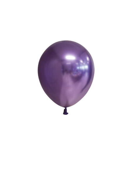 100 Deko Luftballons 5 12 cm Mini Ballons chrome Lila Violett