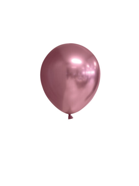 100 Deko Luftballons 5 12 cm Mini Ballons chrome Pink