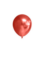 100 Deko Luftballons 5 12 cm Mini Ballons chrome Rot