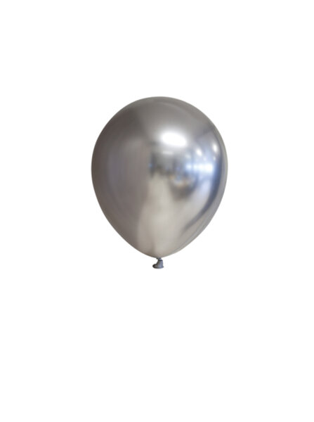 100 Deko Luftballons 5 12 cm Mini Ballons chrome Silber