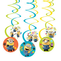 6 Minions Swirl Girlanden Hängedeko