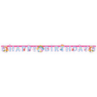 Einhorn Happy Birthday Girlande zum Geburtstag