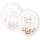 Set aus 6 Team Bride Ballons mit Konfetti