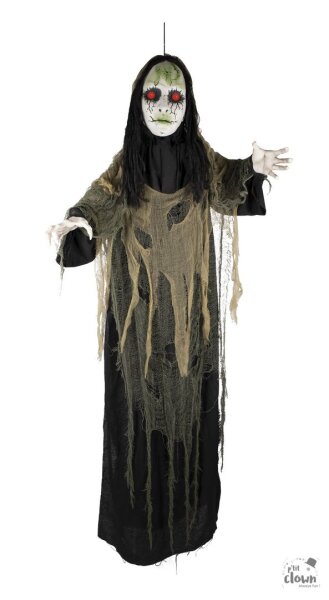 Animierte Figur Hexe oder Lady in green
