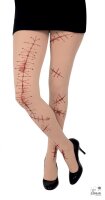Strumpfhose mit Narben für Halloween