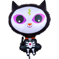 Halloween Folienballon schwarze Katze 53 cm