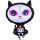 Halloween Folienballon schwarze Katze 53 cm