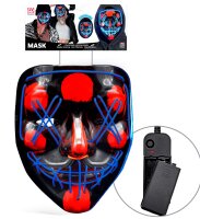 Leuchtende Purge Maske blau Killer Clown