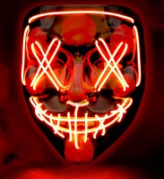 Leuchtende Purge Maske rot Killer Clown