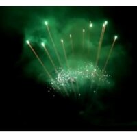 Pyrotrade Feuerwerk Single Row Gold Rain to Green Comet...