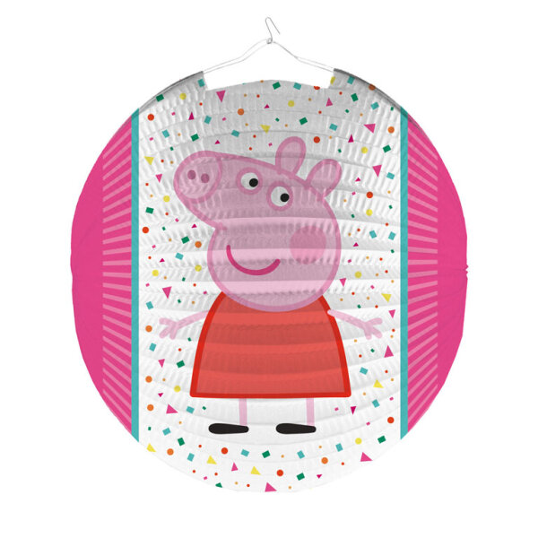 Peppa Pig mit Peppa Wutz Laterne als Lampion