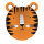 Tiger Laterne als Lampion