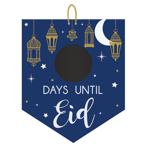 Hängendes Board Eid Mubarak für das Zuckerfest