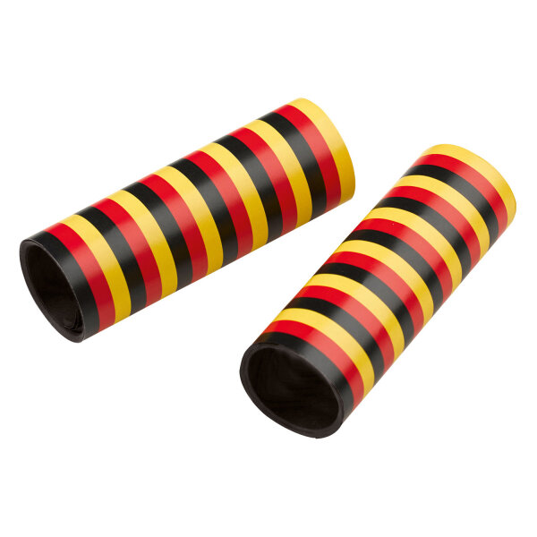 3 er Party Deutschland Luftschlangen schwarz rot gold
