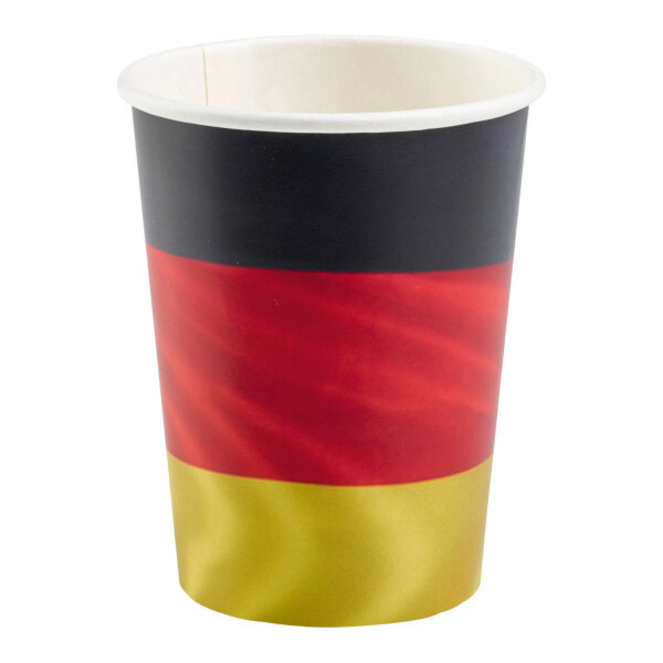 8 Deutschland Party Becher 250ml