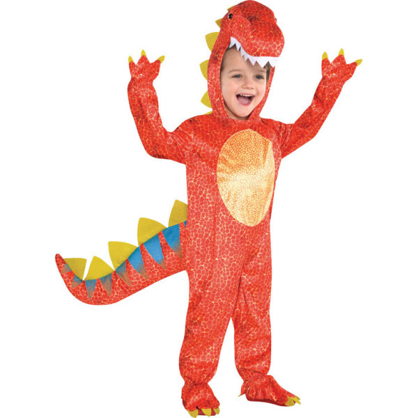 Kinderkostüm Dinosaurier mit Kapuze
