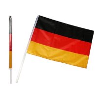 Deutschland Fahne am Stab 60 x 90 cm