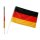 Deutschland Fahne am Stab 60 x 90 cm