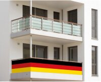 Deutschland Fahne 0,8 x 5 m als Balkonfahne