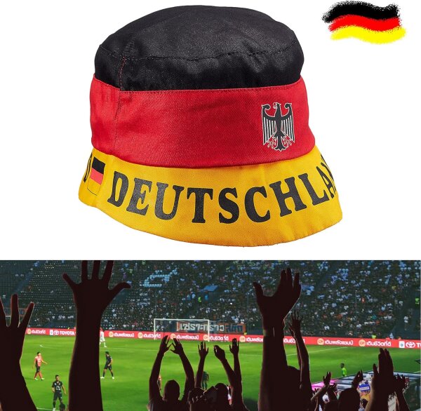 Deutschland Fussball Hut als Anglerhut Fischerhut