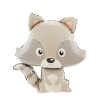 Folienballon als Waschbär 85cm