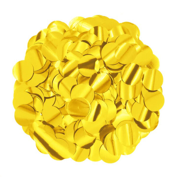 15g Metallic Konfetti rund 10 mm in verschiedenen Farben Farbe: gold