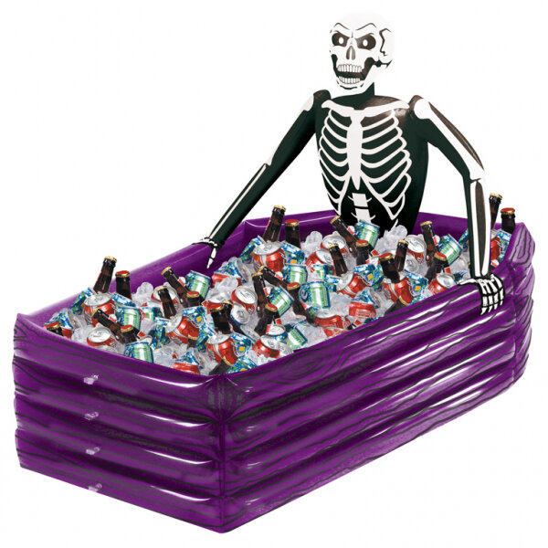 Halloween Skelett als Getränkekühler aufblasbar